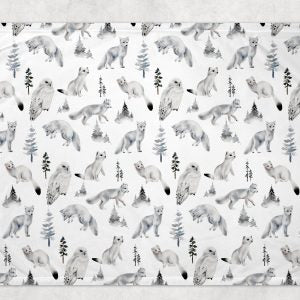 BOC0108 - Minky blanket - Arctic wildlife