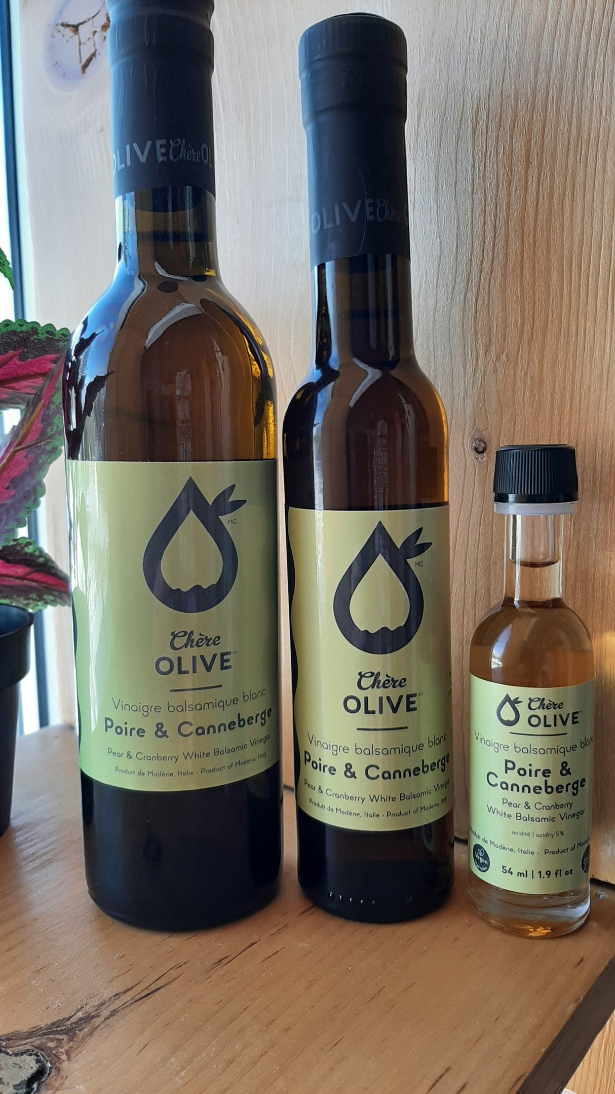 CHE3070 - Vinaigre balsamique blanc - Poire et canneberge