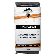 CLO0002 - Chocolat noir - caramel-raisins