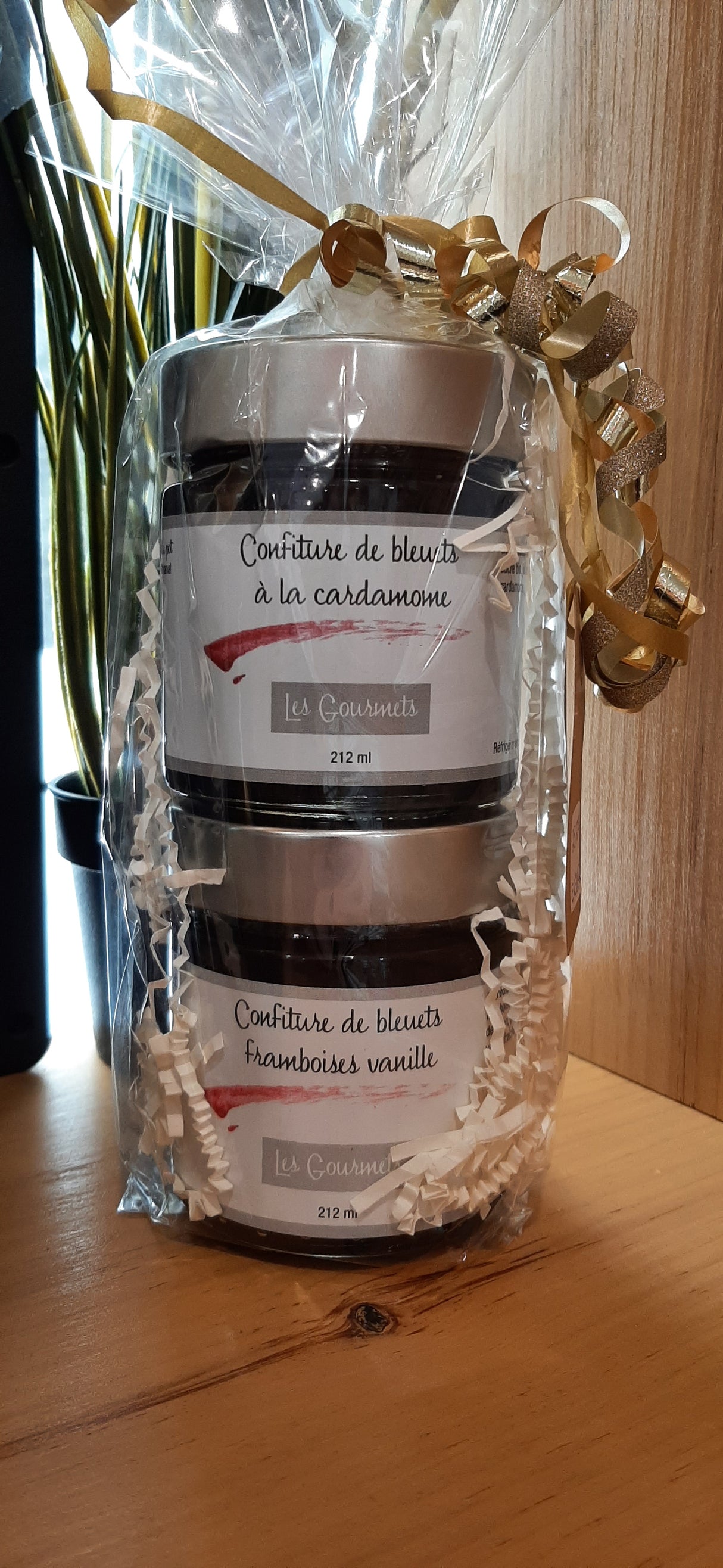 ENV0092 - Ensemble-cadeau - Confitures de bleuets - cardamome - framboises