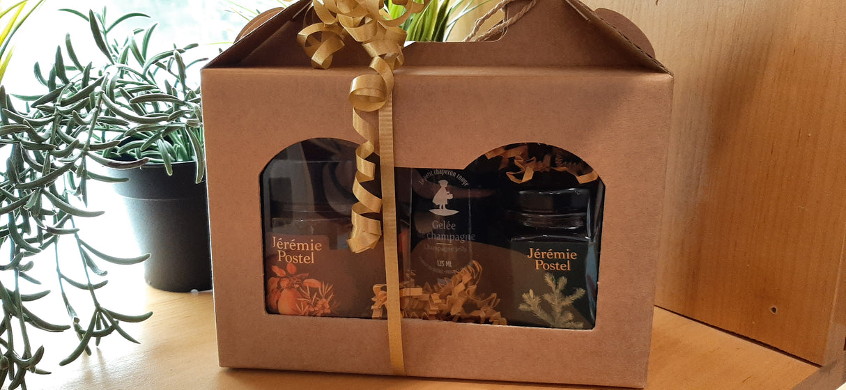 ENS0152 - Ensemble cadeau - Miel, confiture et gelée