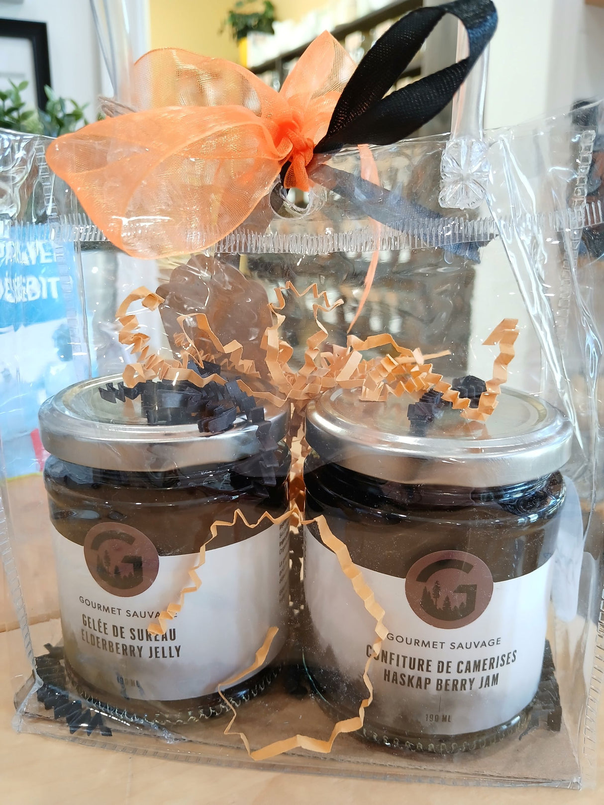 ENS1105 - Ensemble-cadeau - Duo de gelée de sureau et confiture de camerises