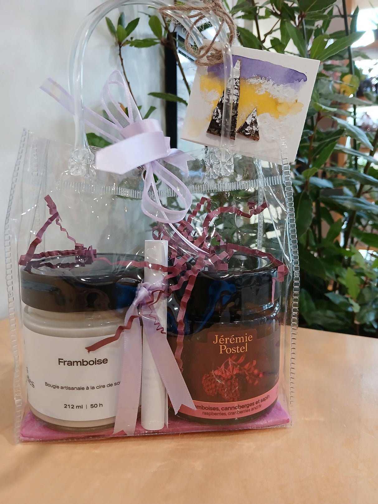 ENS0102 - Gift set - Bath tea (lavender) and loofah