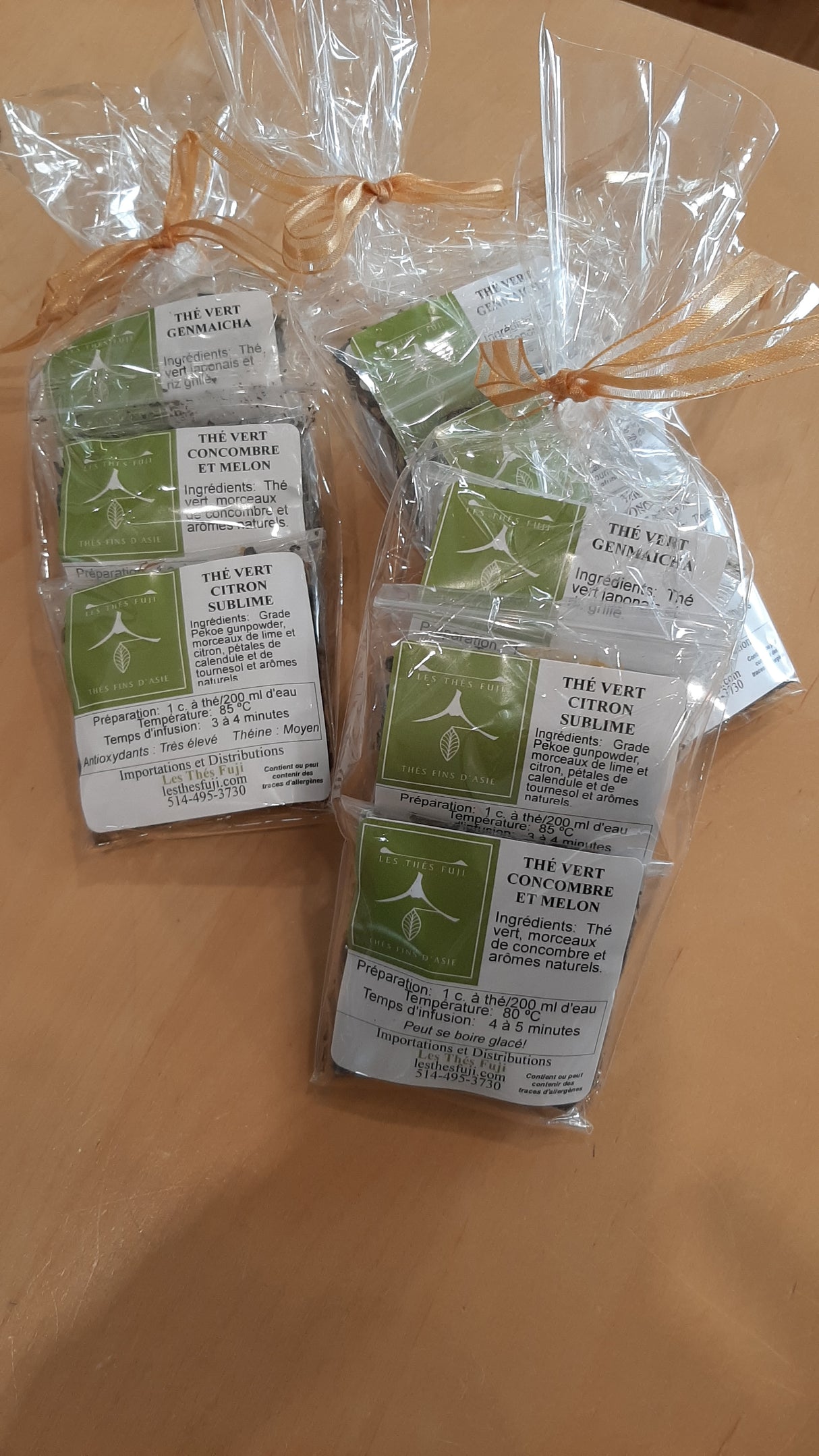FUJ0060 - Trio de thés verts - $ / 100g