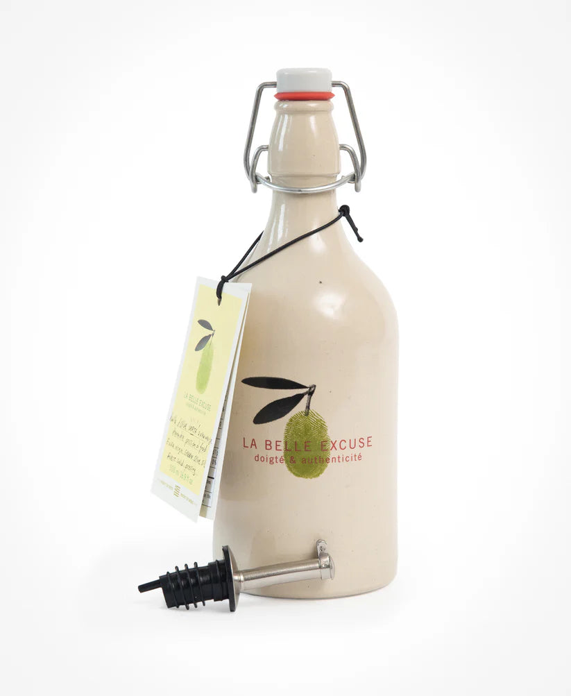 LAB0060 - Huilier en céramique avec huile d'olive verte extra vierge - 1re pression