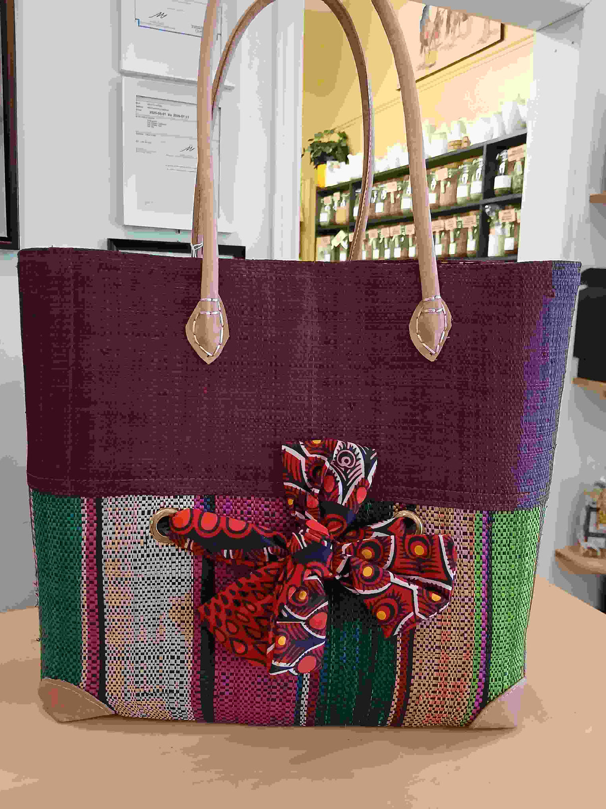 PAN0079 - Basket bag - Cat - charcoal - medium size