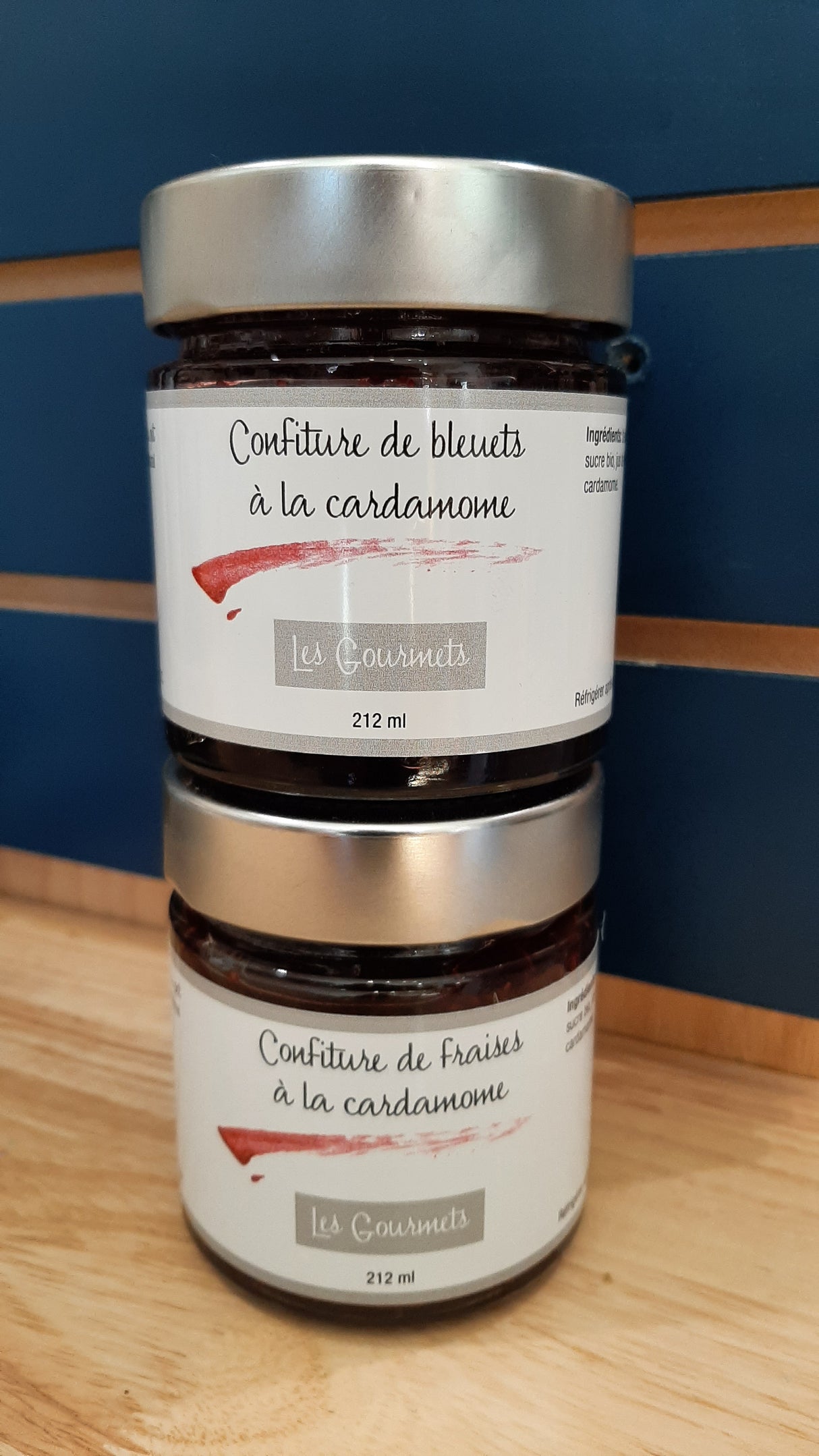 ENS0086 - Ensemble-cadeau - Confitures de bleuets-fraises à la cardamome