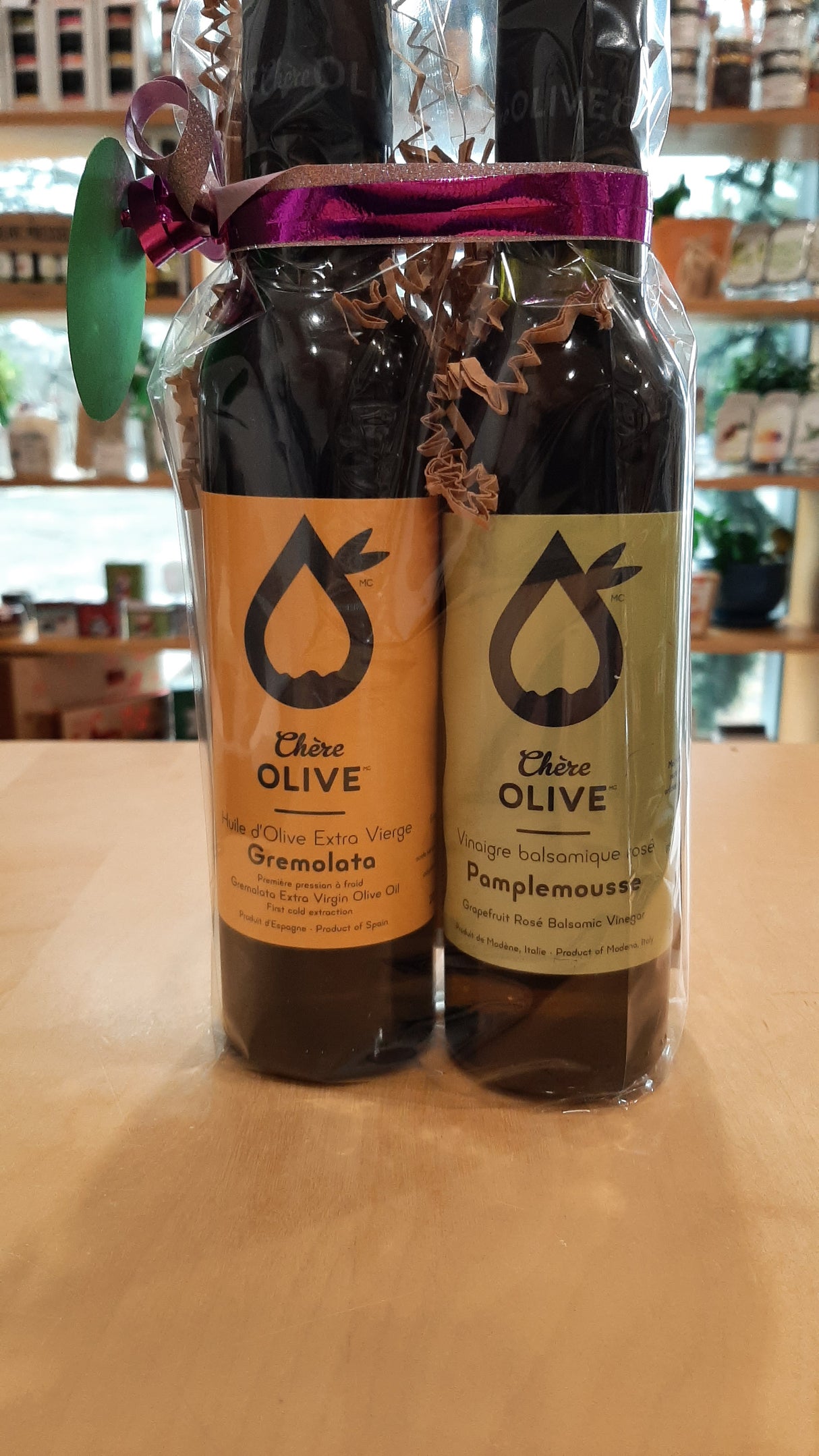 ENS0140 - Duo vinaigre blanc Pamplemousse et huile d'olive Gremolata