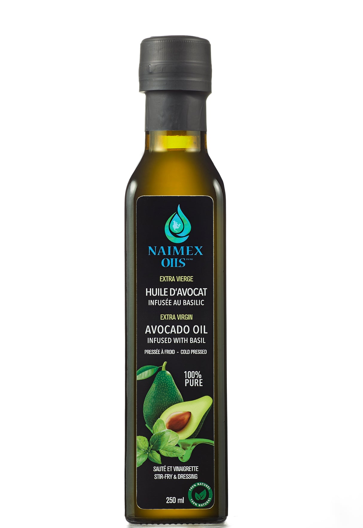 NAI1760 - Huile d'avocat infusée au basilic - avocado oil