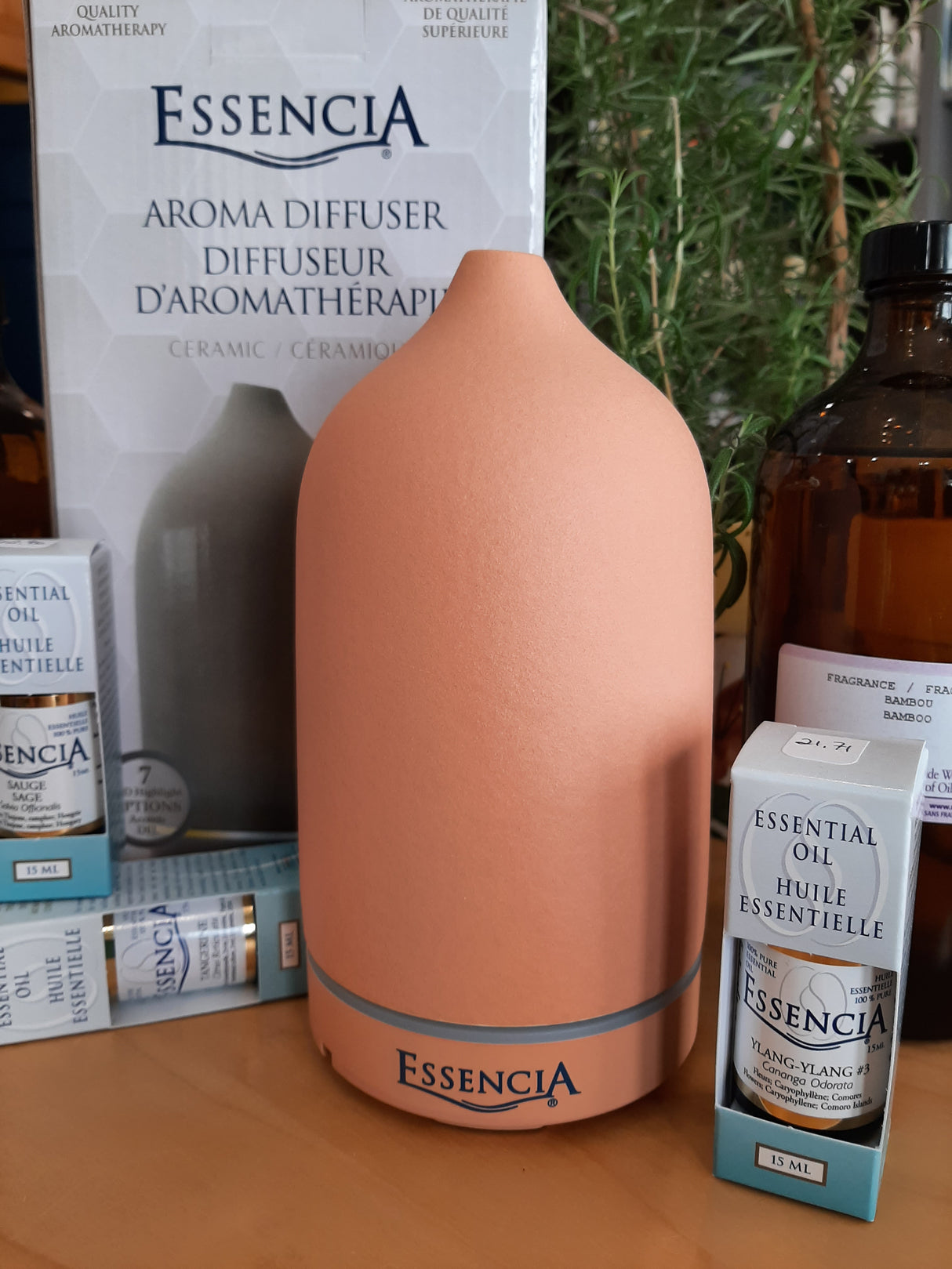 ESS6218 - Ceramic aromatherapy diffuser - Charcoal