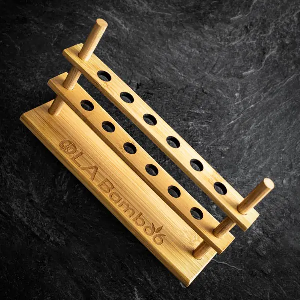 OLA1404 - Porte brosses à dents en bamboo (pour 6)