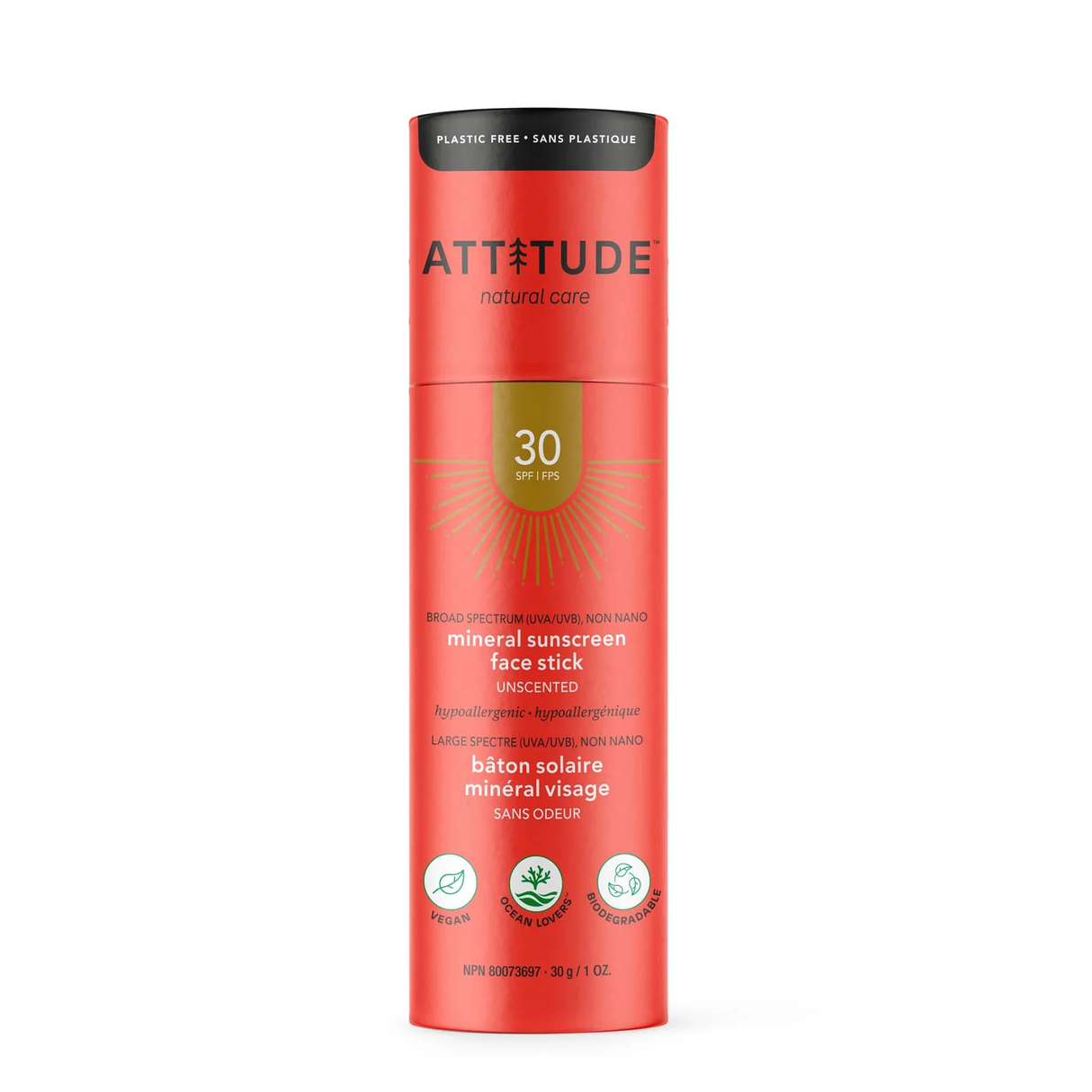 ATT6040 - Bâton solaire minéral visage - FPS 30