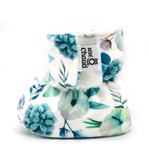 BOC0046 - Pantoufles pour bébé - 24-36 mois - coton vert