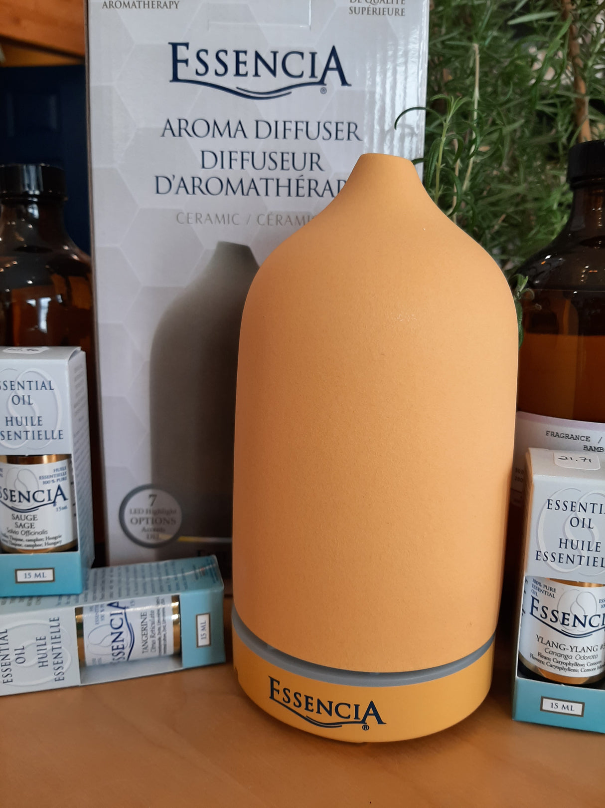 ESS6218 - Ceramic aromatherapy diffuser - Charcoal