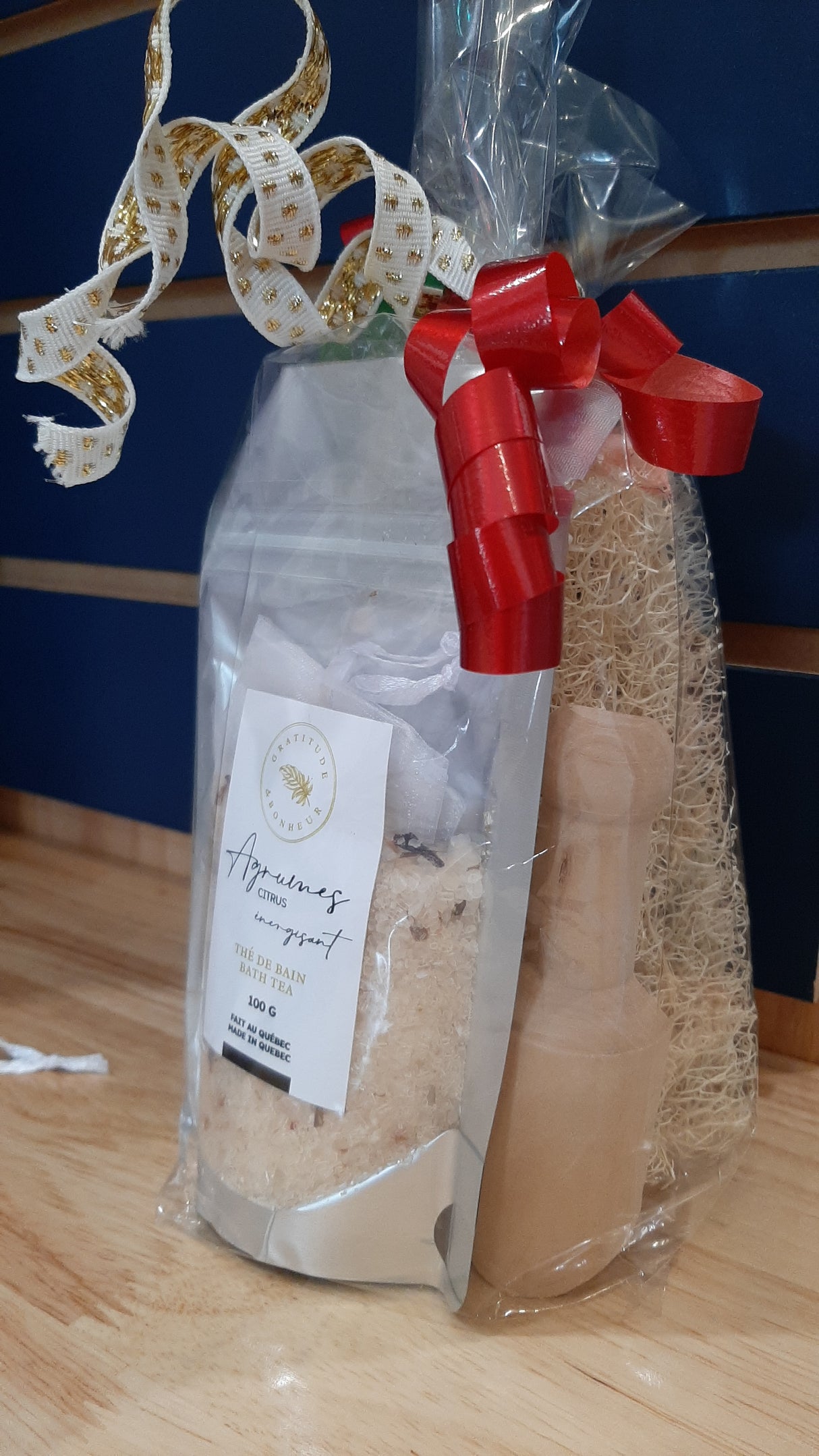 ENS0103 - Gift set - Bath tea (citrus) and loofah