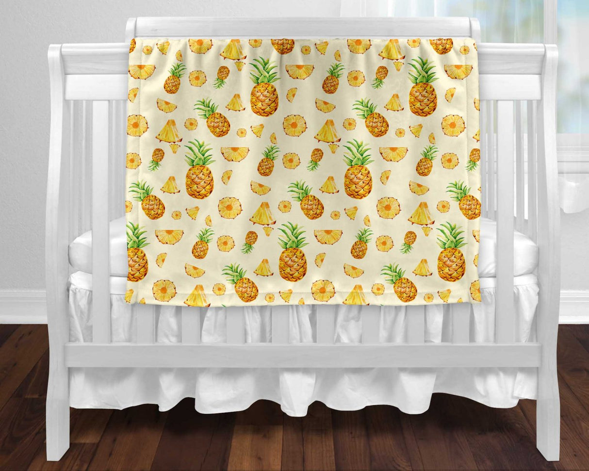 BOC0012 - Couverture minky - Ananas
