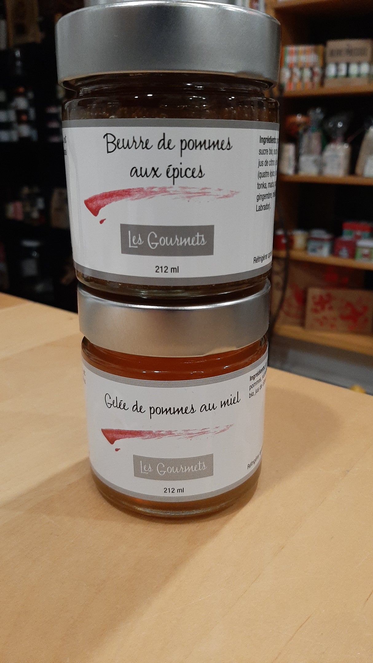 ENS0125 - Beurre de pommes aux épices et gelée de pommes au miel