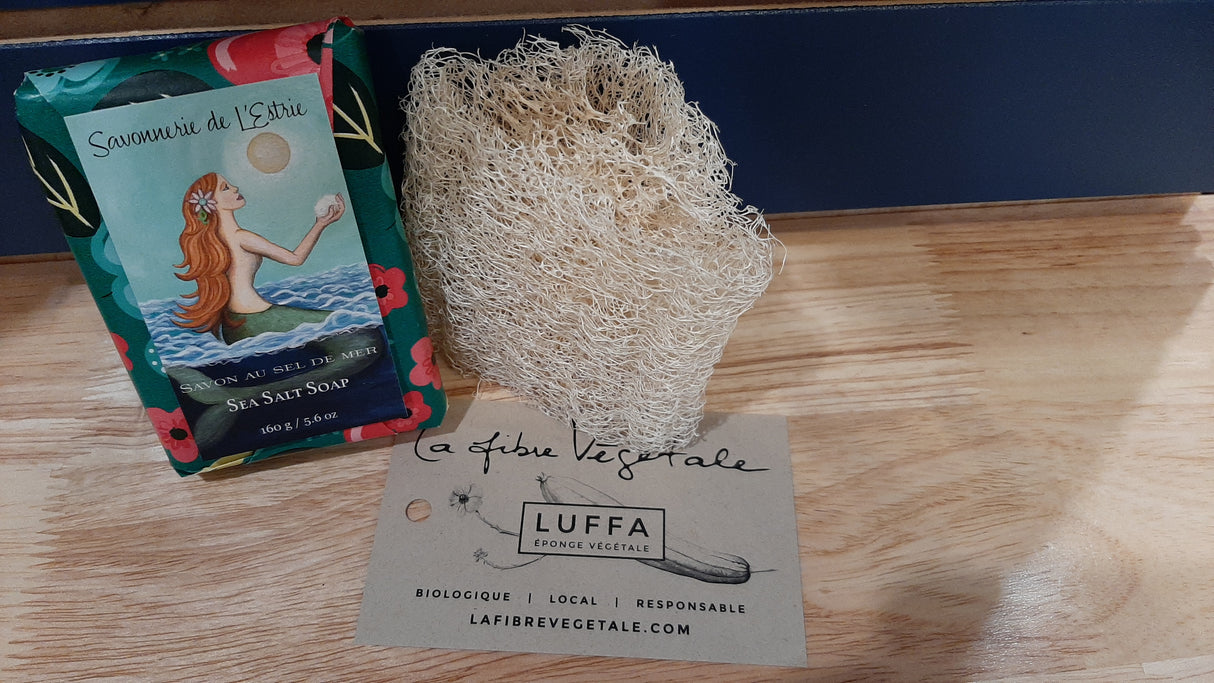 ENS0058 - Gift set - Sea salt soap and loofah
