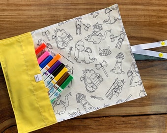 TER0008 - Napperon de coloriage & marqueurs lavables