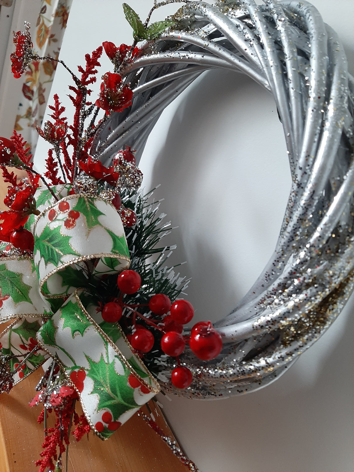 DÉCO-N - Christmas wreath - mistletoe leaves