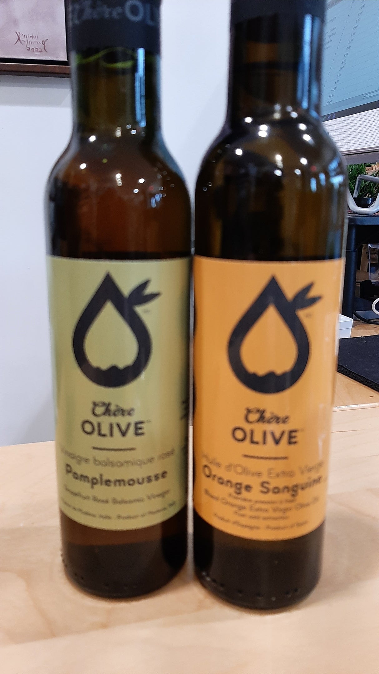 ENS0139 - Duo vinaigre blanc Pamplemousse et huile d'olive Orange sanguine