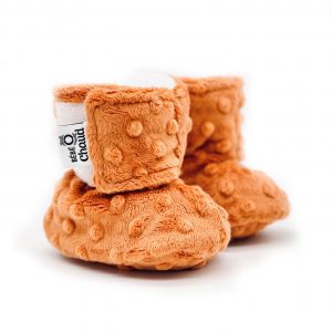 BOC0021 - Baby slippers - rust orange