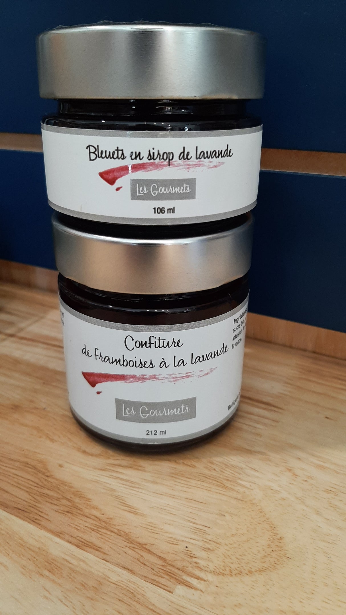 ENS0088 - Ensemble-cadeau - Confiture de bleuets - framboises à la lavande