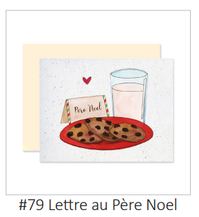 EMM0052 - Carte à planter / Plantable greeting card - Lettre au père Noël