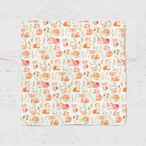 BOC0002 - Couverture en mousseline - renard roux noisette