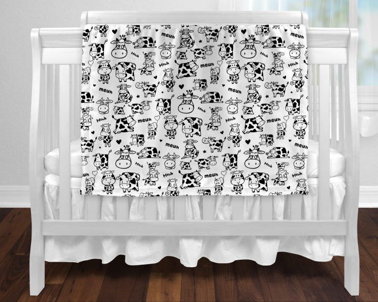 BOC0077 - Minky blanket - cows