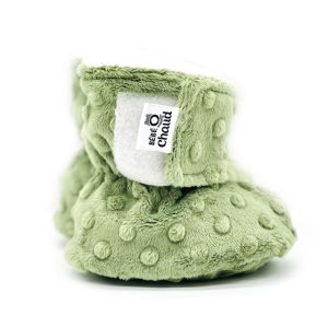 BOC0042 - Baby slippers - 24-36 months - sage