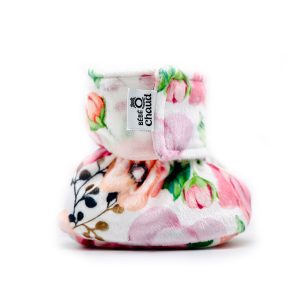 BOC0043 - Pantoufles minky - Bégonias