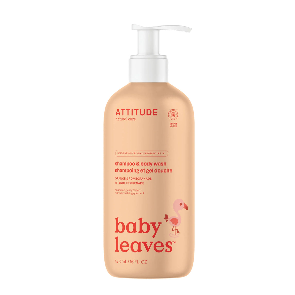 ATT6631 - Nettoyant mousse pour cheveux et corps - Orange et grenade