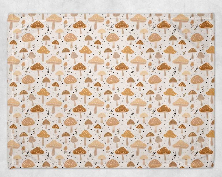 BOC0121 - Pantoufles minky - Champignons