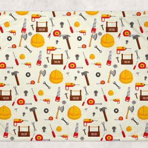 BOC0134- Couverture minky - Coffre à outils