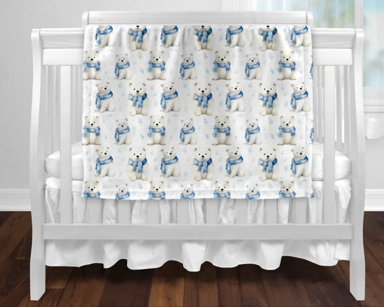 BOC0137 - Couverture minky - Oursons frileux