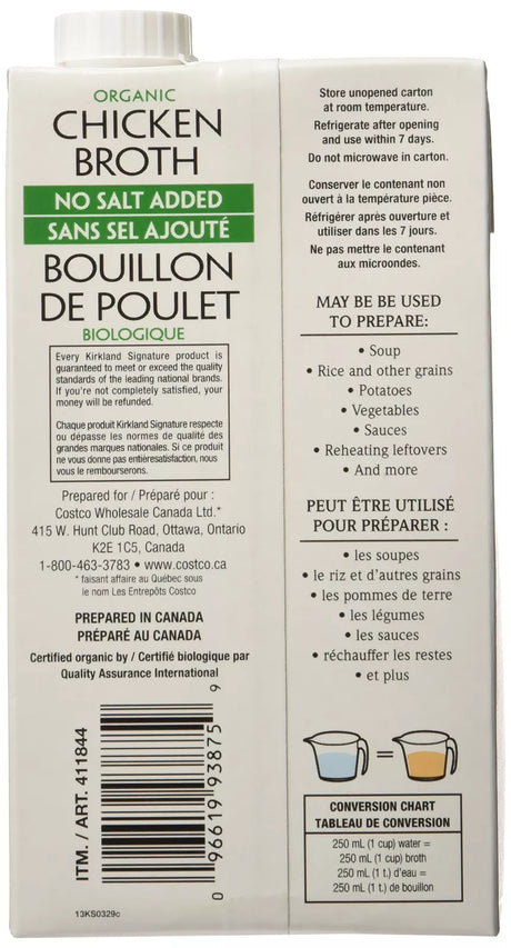 KIR3875 - Bouillon de poulet biologique