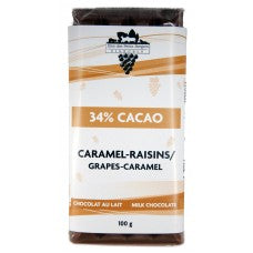 CLO0001 - Chocolat au lait - caramel-raisins
