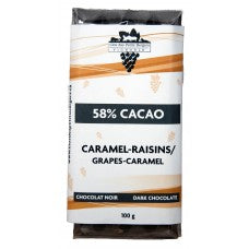 CLO0005 - Chocolat noir - caramel-raisins
