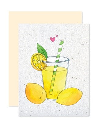 EMM0088 - Carte à planter / Plantable greeting card - Limonade