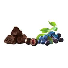 NEV0094 - Boules de chocolat noir aux arômes d'açaïs et de bleuets - $ / 100g