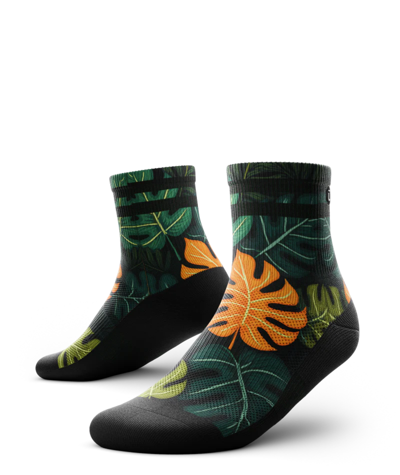 OUT2656 - Chaussettes OUTWAY - Leaf out - Quart de cheville