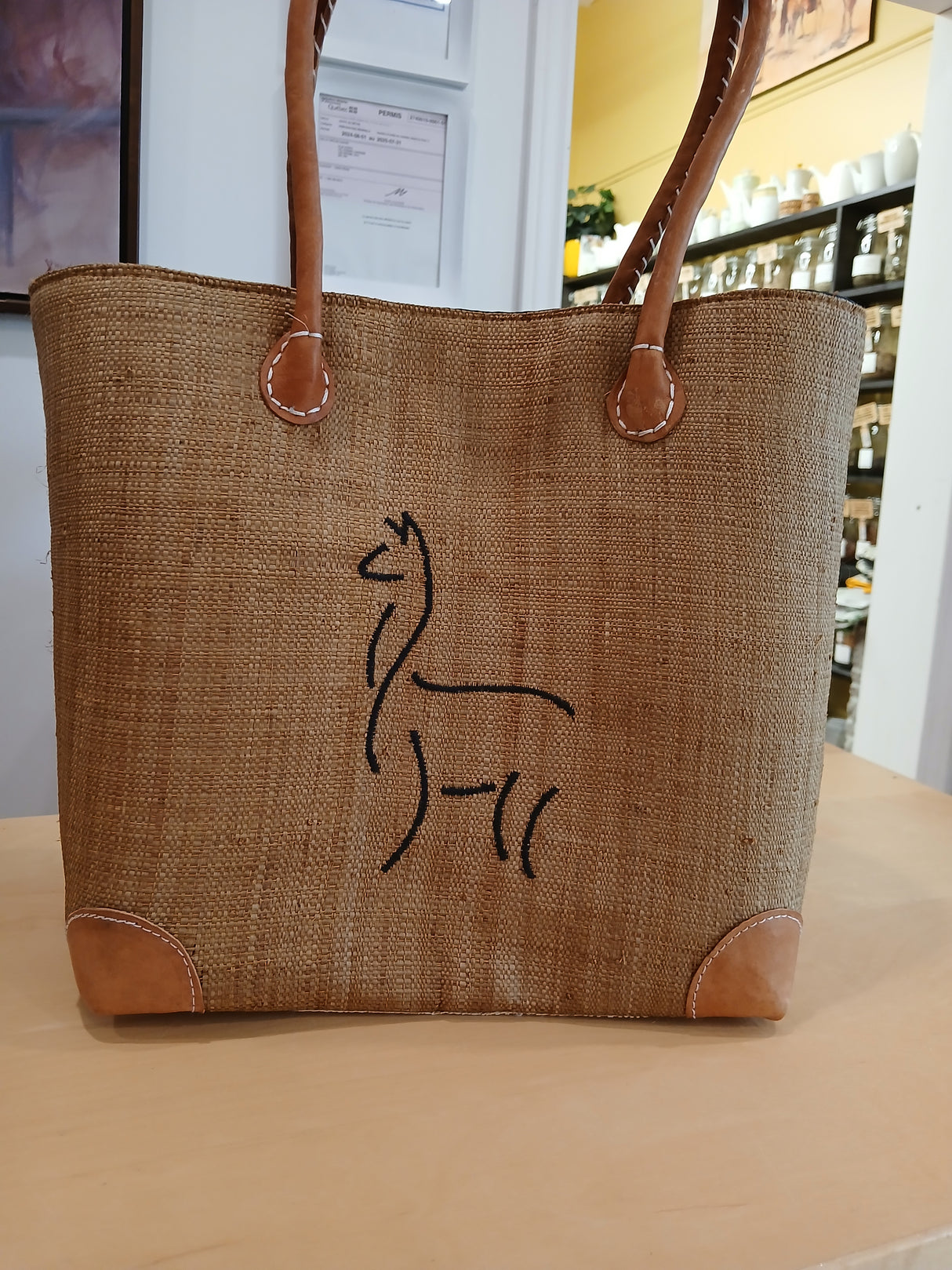 PAN0025 - Sac-panier 'Profil d'alpaga'