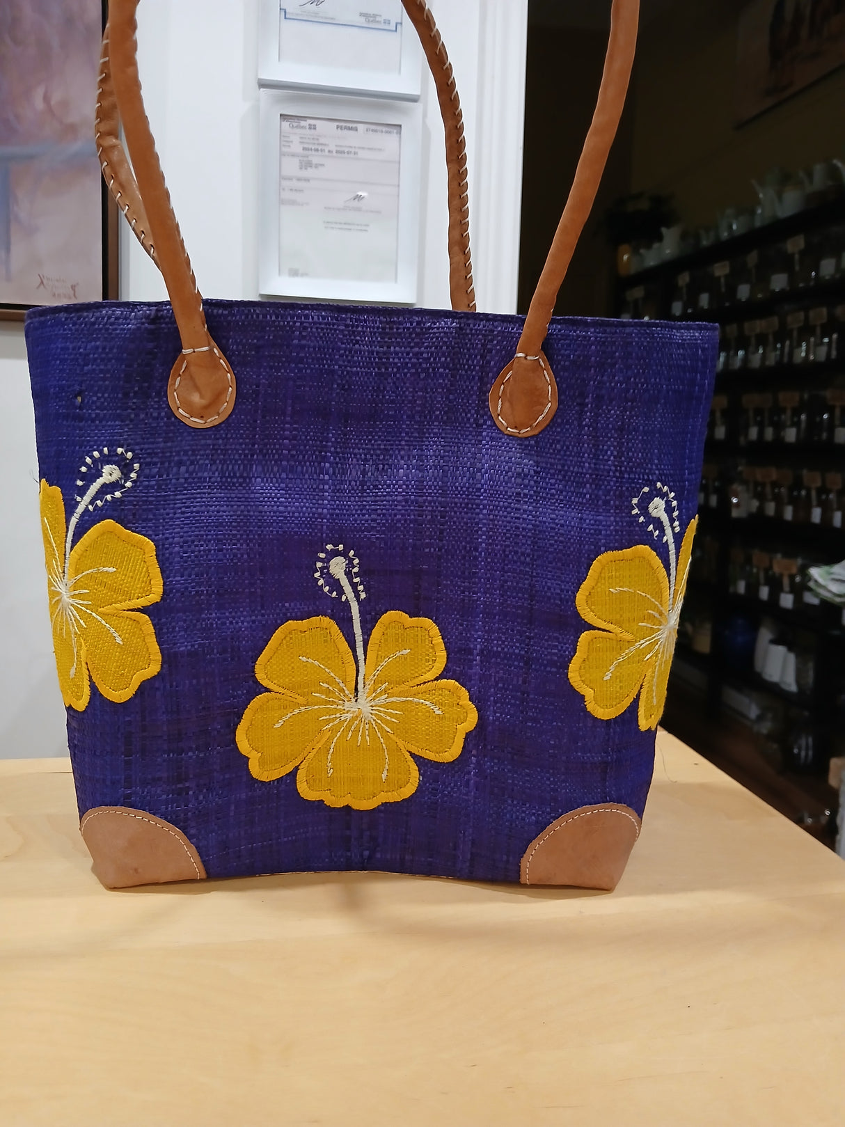 PAN0111 - Sac-panier 'Hibiscus'