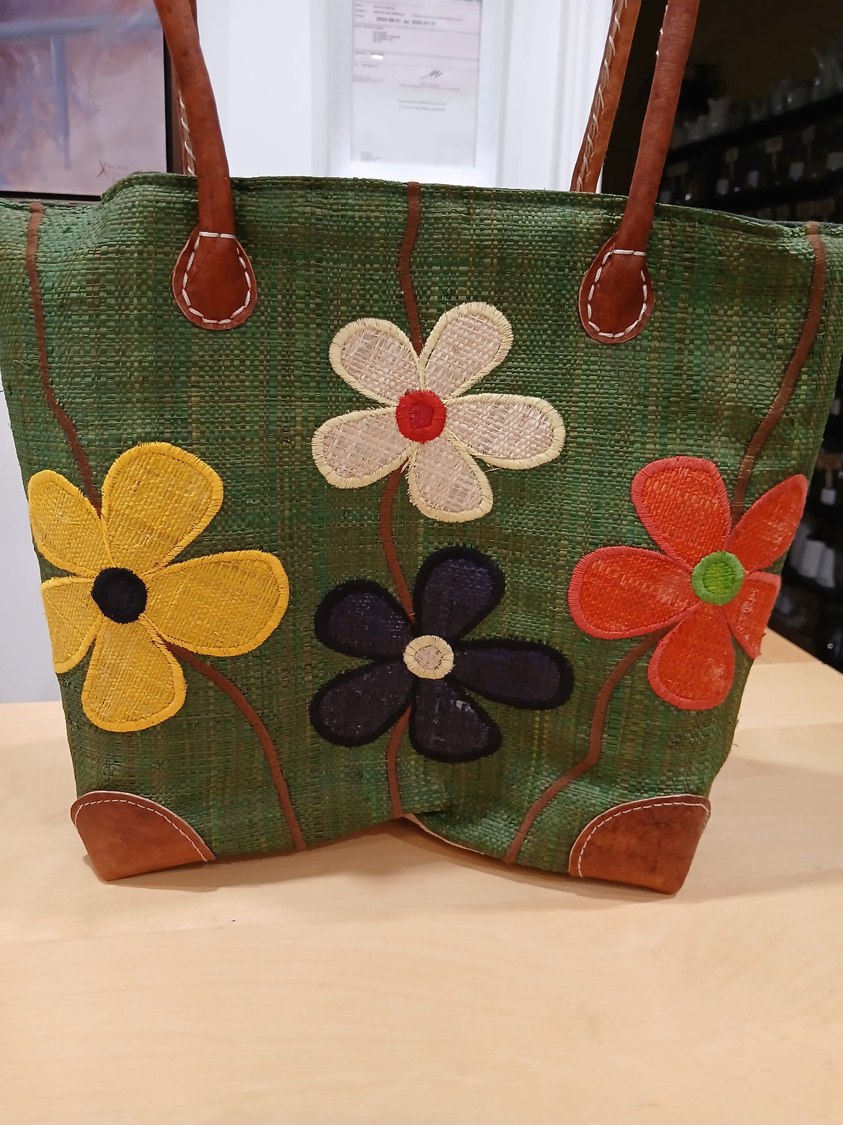 PAN0119 - Sac-panier 'Jardin de fleurs'