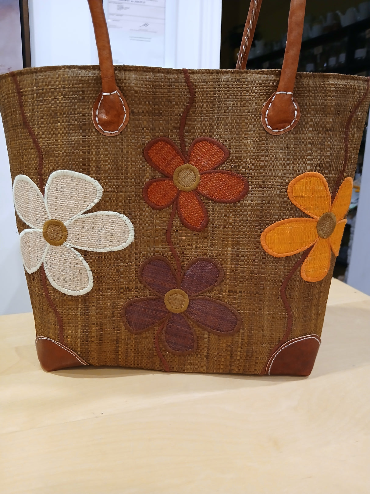 PAN0121 - Sac-panier '4 grosses fleurs'