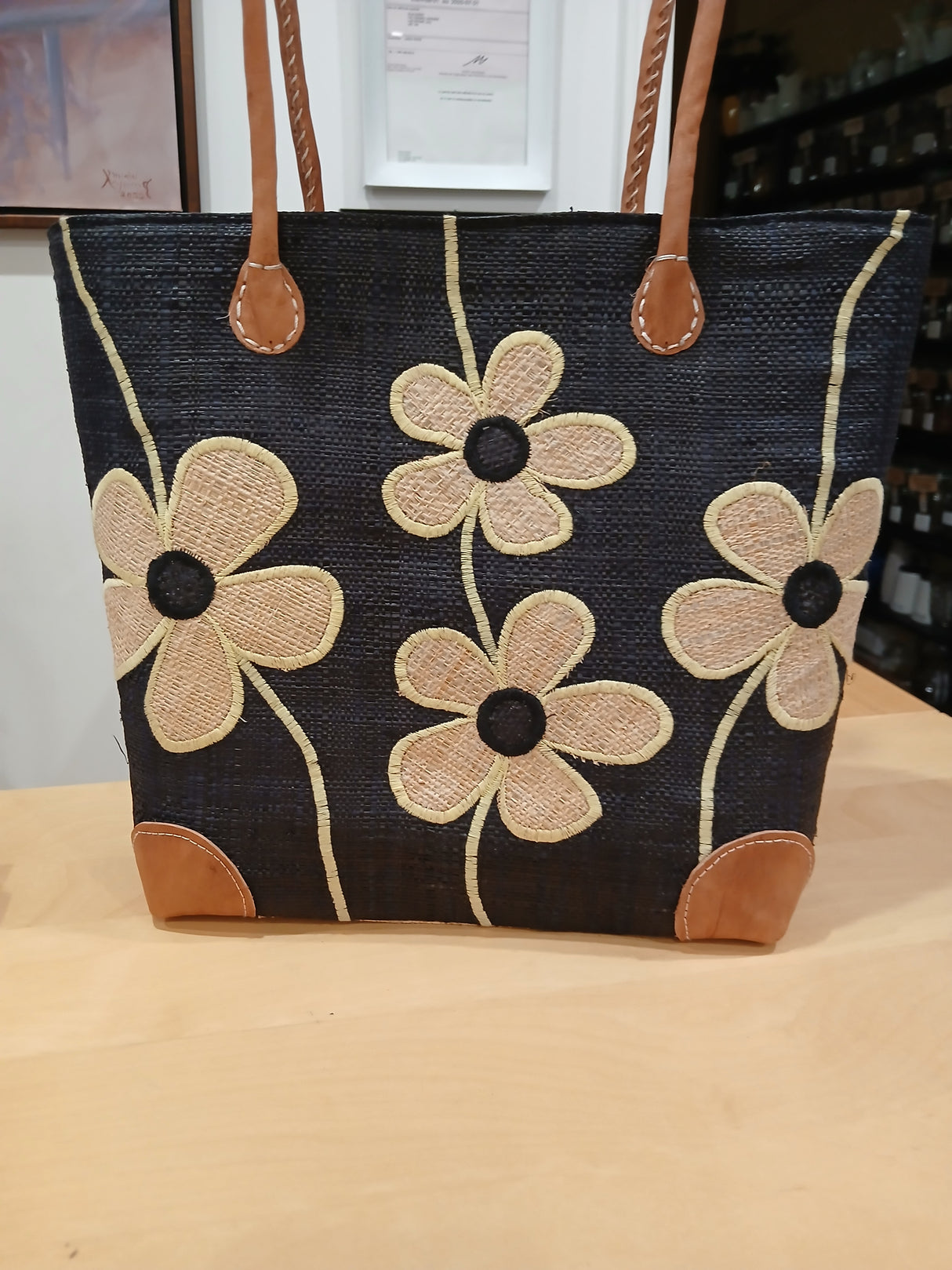 PAN0122 - Sac-panier '4 grosses fleurs'