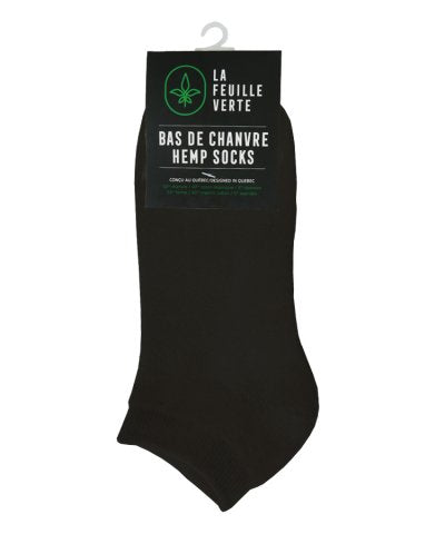 CHA0034 - Bas de chanvre / Hemp socks NOIRS