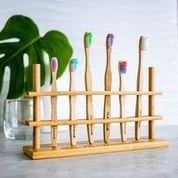 OLA1404 - Porte brosses à dents en bamboo (pour 6)