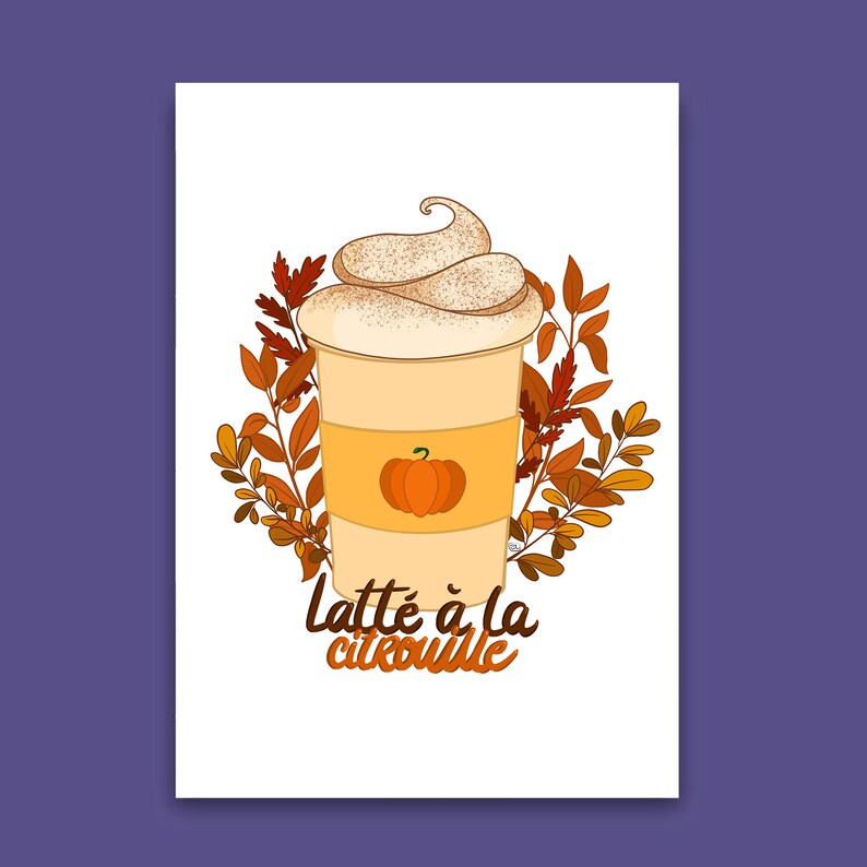 EMM0077 - Affiche - Latté à la citrouille